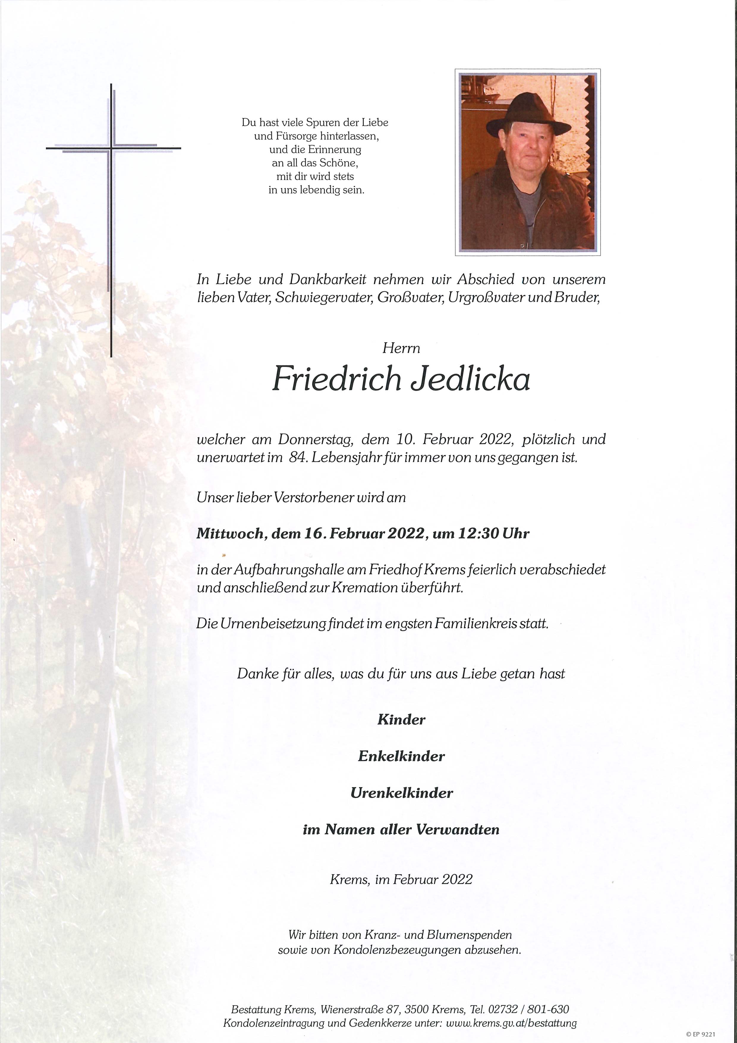 Friedrich Jedlicka