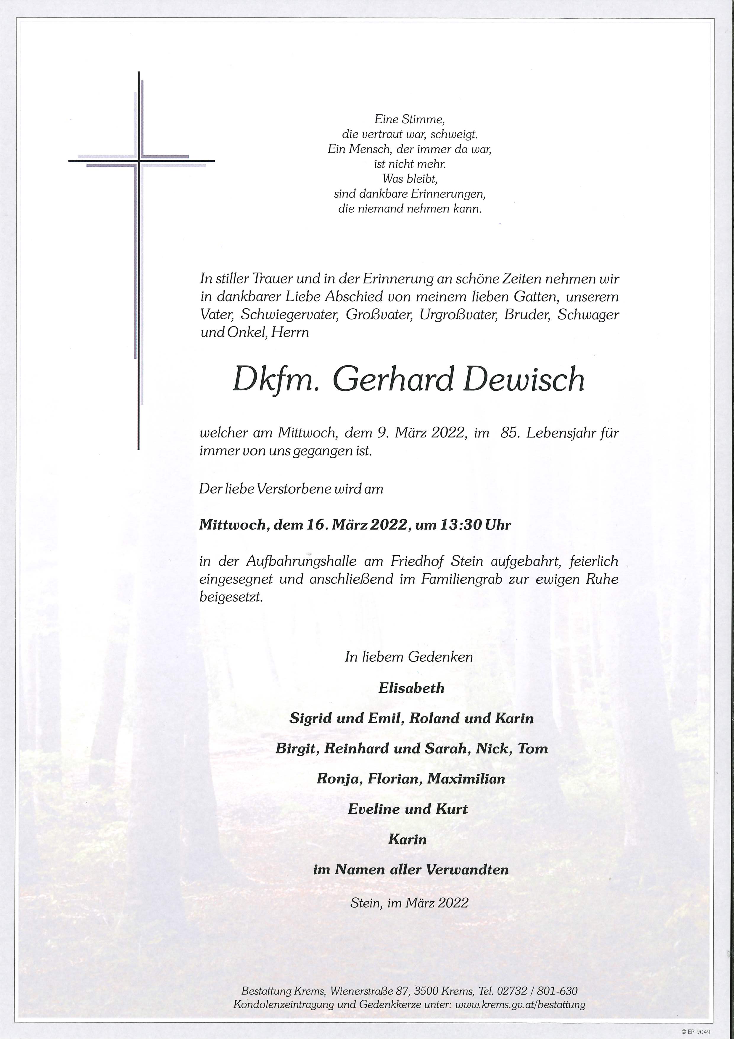 Dkfm. Gerhard Dewisch