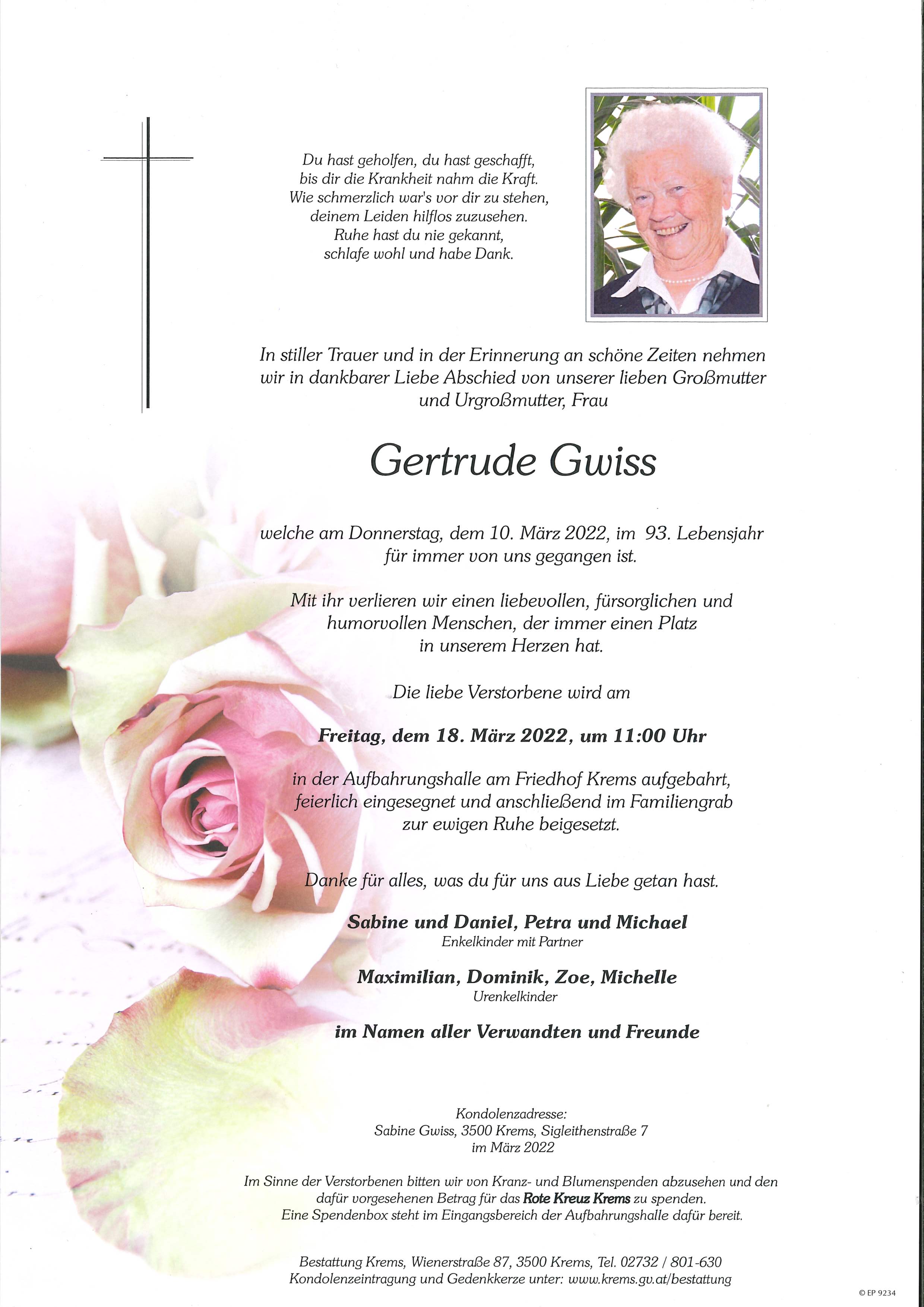 Gertrude Gwiss