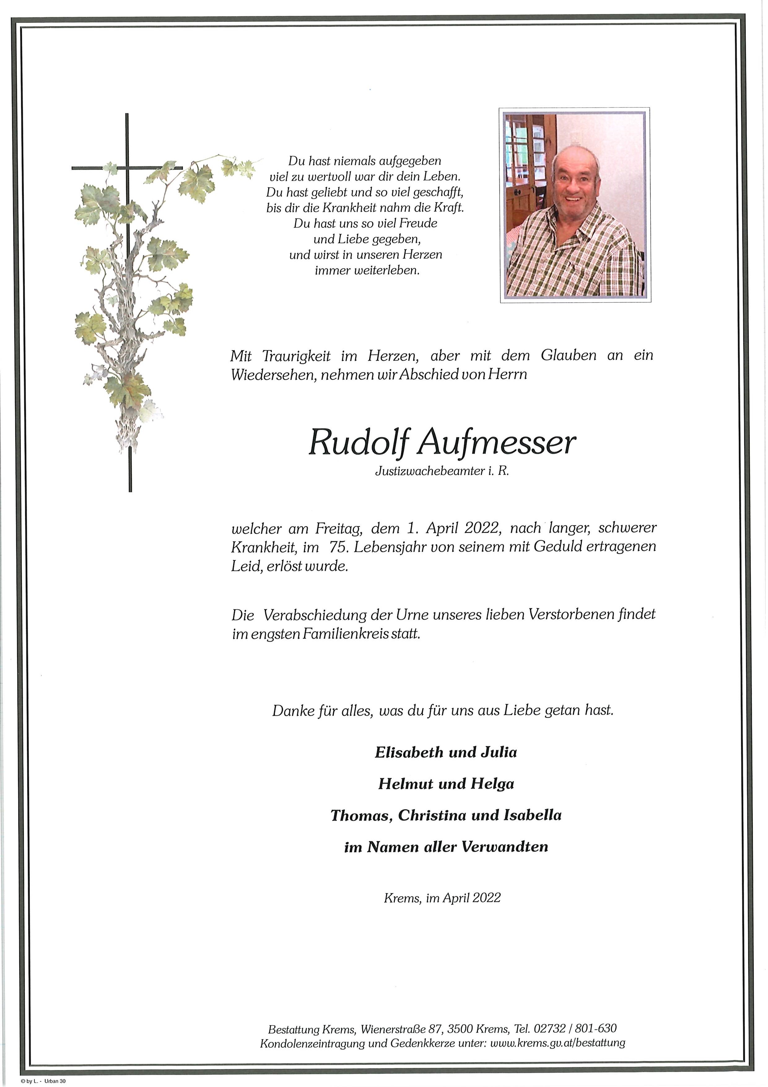 Rudolf Aufmesser